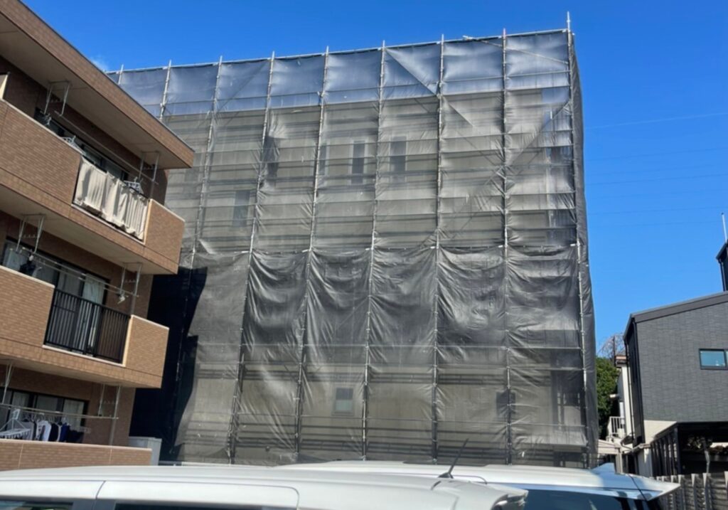 愛知県 名古屋市 足場工事 外壁塗装 仮設足場 鳶工事 塗装工事 足場屋 プラント足場 橋梁足場 解体養生足場 吊り足場 愛知県名古屋市の足場工事